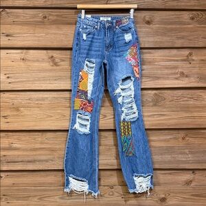 Vintage Almost Famous Patchwork Jeans